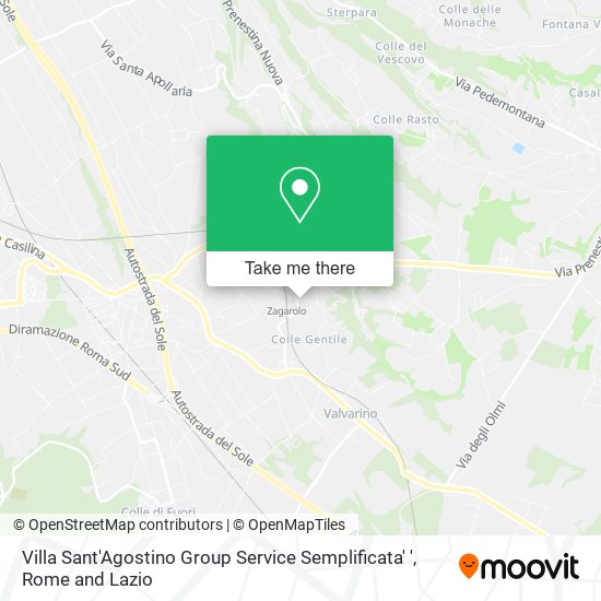 Villa Sant'Agostino Group Service Semplificata' ' map