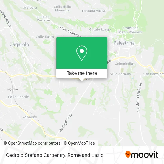 Cedrolo Stefano Carpentry map