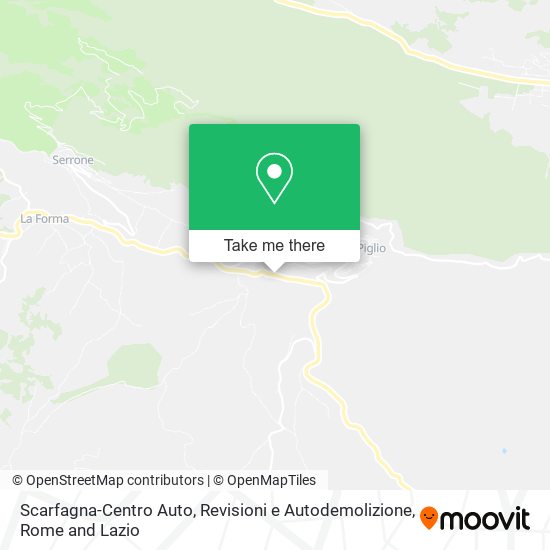 Scarfagna-Centro Auto, Revisioni e Autodemolizione map