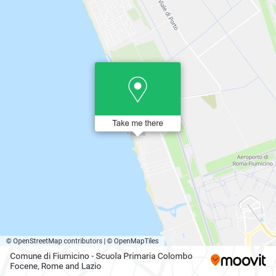 Comune di Fiumicino - Scuola Primaria Colombo Focene map
