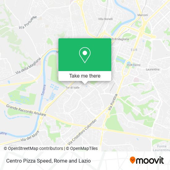 Centro Pizza Speed map