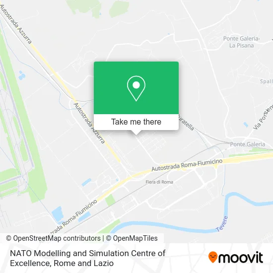 NATO Modelling and Simulation Centre of Excellence map