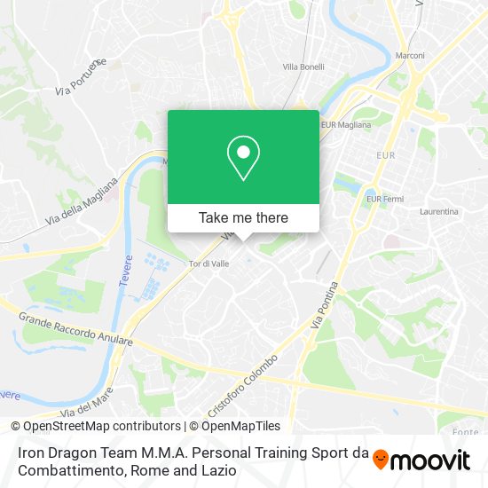 Iron Dragon Team M.M.A. Personal Training Sport da Combattimento map