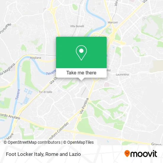 Foot Locker Italy map
