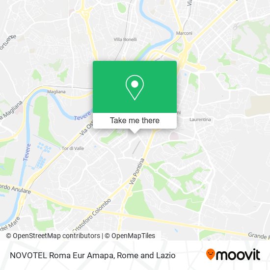 NOVOTEL Roma Eur Amapa map