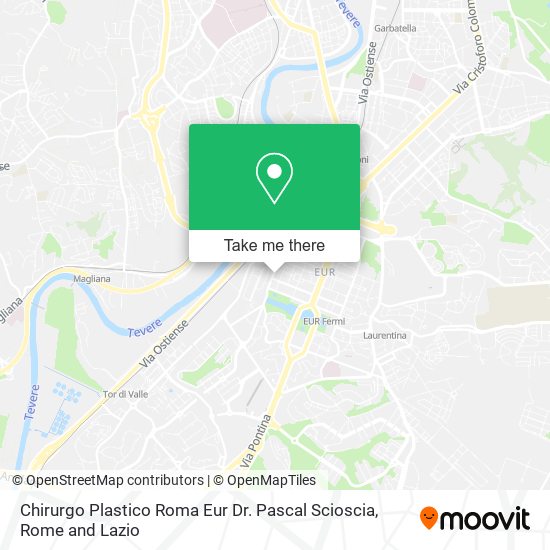 Chirurgo Plastico Roma Eur Dr. Pascal Scioscia map