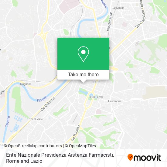 Ente Nazionale Previdenza Aistenza Farmacisti map