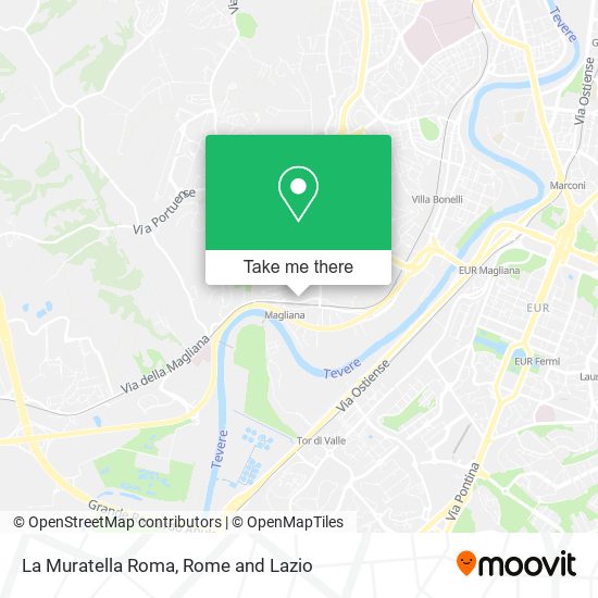La Muratella Roma map