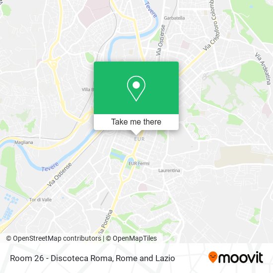 Room 26 - Discoteca Roma map