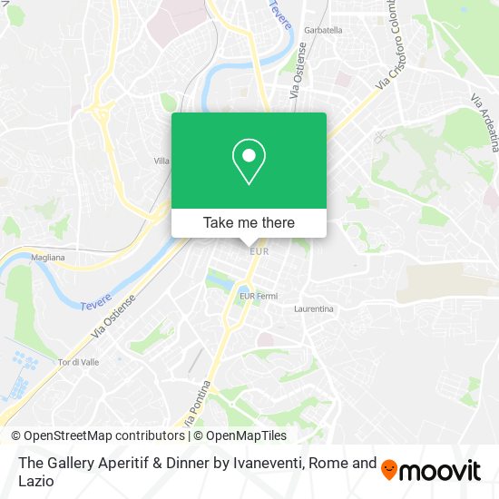 The Gallery Aperitif & Dinner by Ivaneventi map