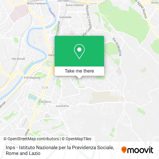 Inps - Istituto Nazionale per la Previdenza Sociale map