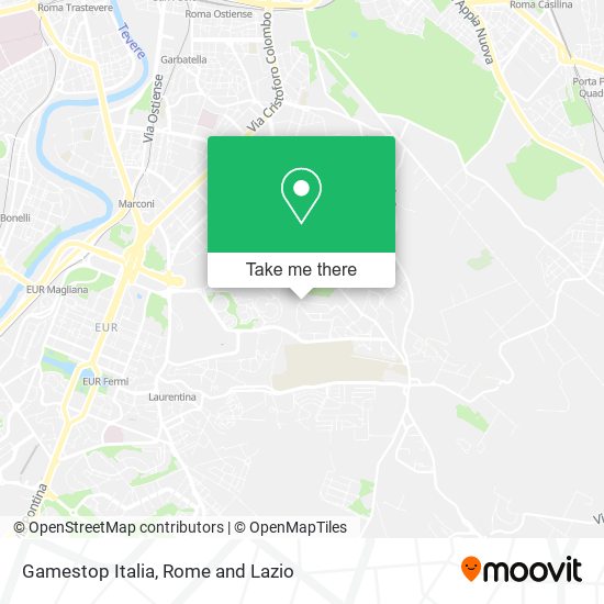 Gamestop Italia map