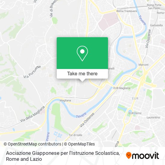 Aociazione Giapponese per l'Istruzione Scolastica map