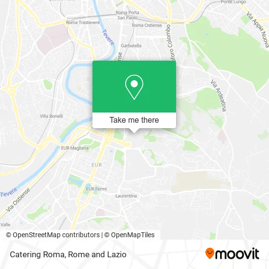 Catering Rome map