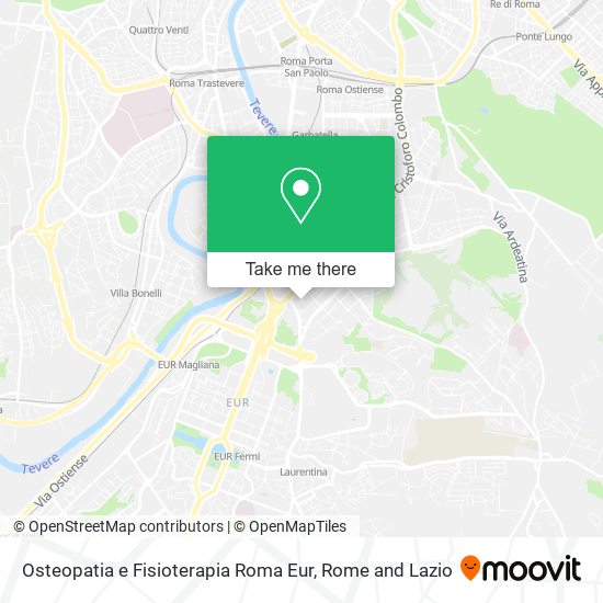 Osteopatia e Fisioterapia Roma Eur map