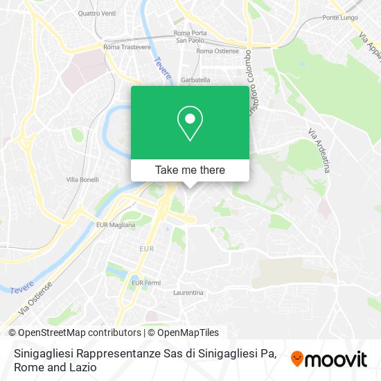 Sinigagliesi Rappresentanze Sas di Sinigagliesi Pa map