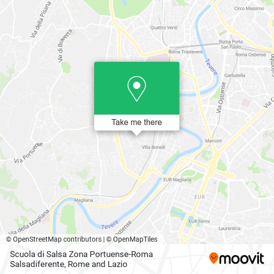 Scuola di Salsa Zona Portuense-Roma Salsadiferente map