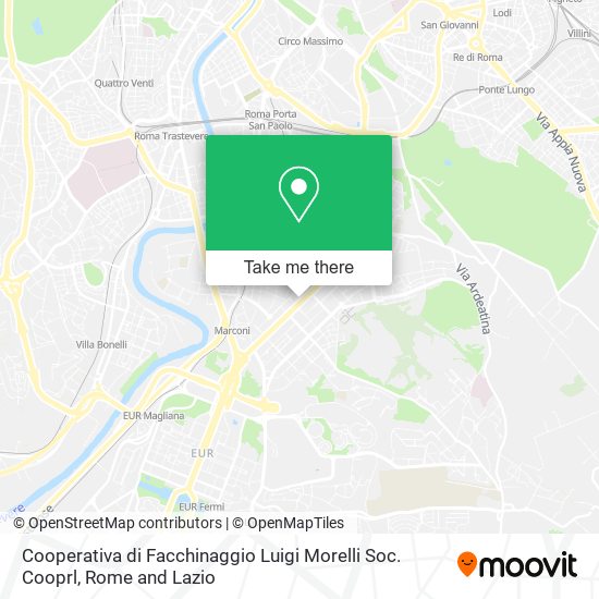 Cooperativa di Facchinaggio Luigi Morelli Soc. Cooprl map