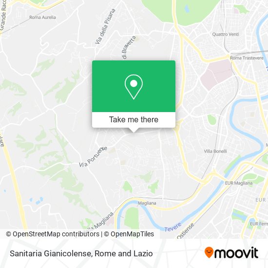 Sanitaria Gianicolense map