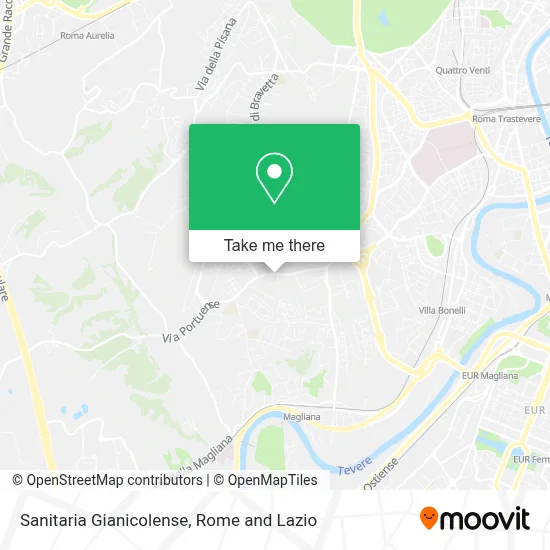 Sanitaria Gianicolense map