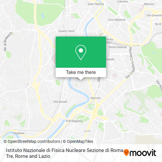 Istituto Nazionale di Fisica Nucleare Sezione di Roma Tre map