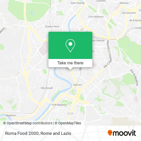 Roma Food 2000 map
