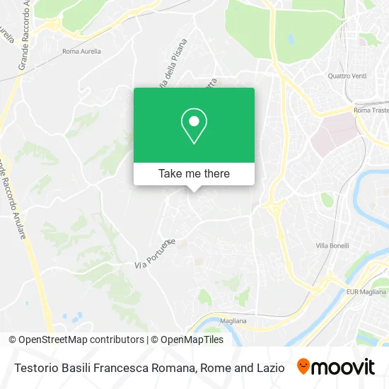 Testorio Basili Francesca Romana map