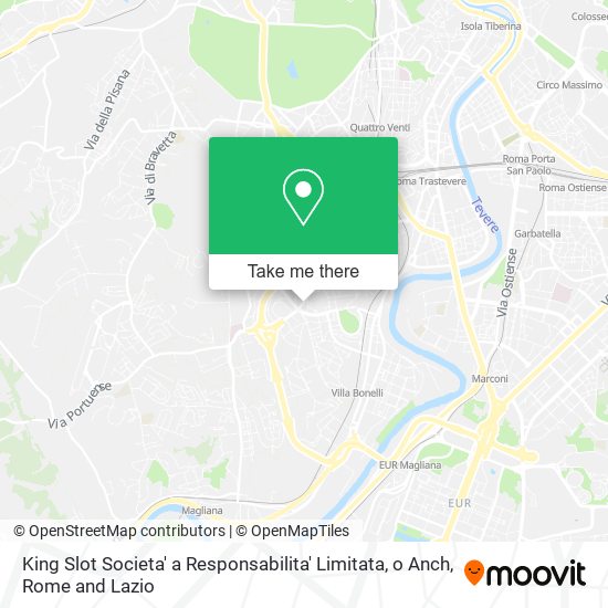 King Slot Societa' a Responsabilita' Limitata, o Anch map