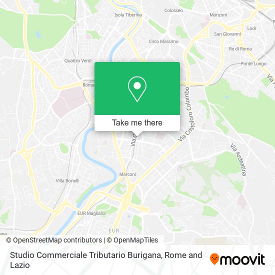 Studio Commerciale Tributario Burigana map