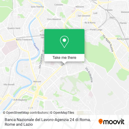 Banca Nazionale del Lavoro-Agenzia 24 di Roma map