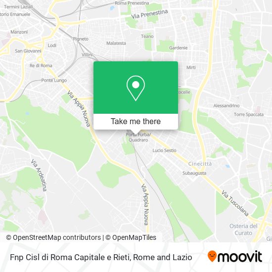 Fnp Cisl di Roma Capitale e Rieti map