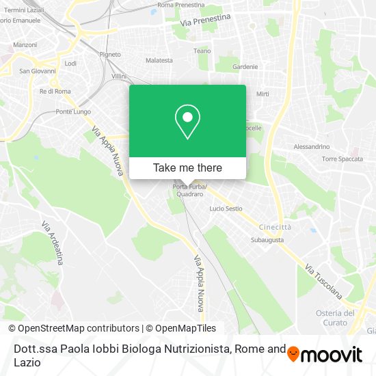 Dott.ssa Paola Iobbi Biologa Nutrizionista map