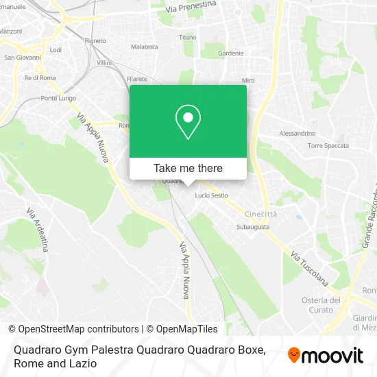 Quadraro Gym Quadraro Quadraro Boxing map