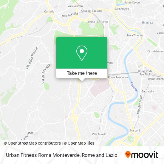 Urban Fitness Roma Monteverde map