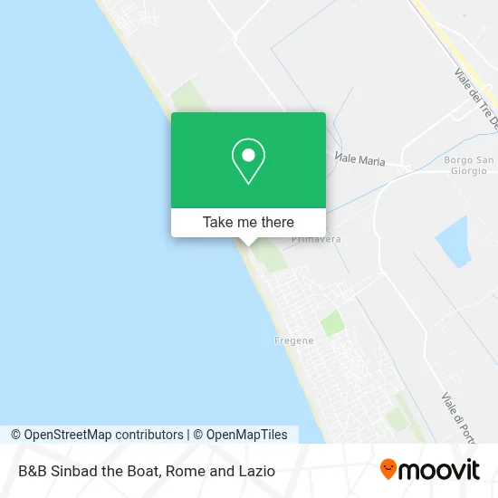 B&B Sinbad the Boat map