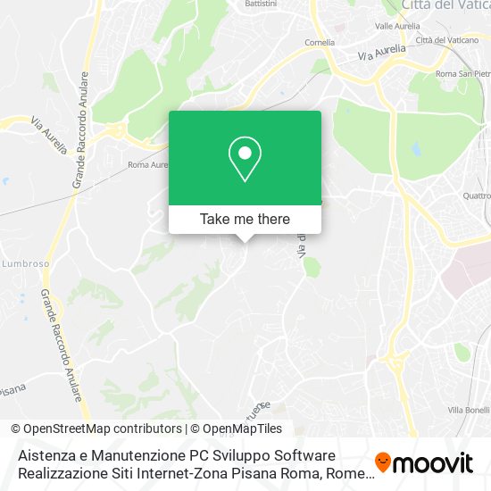 Aistenza e Manutenzione PC Sviluppo Software Realizzazione Siti Internet-Zona Pisana Roma map