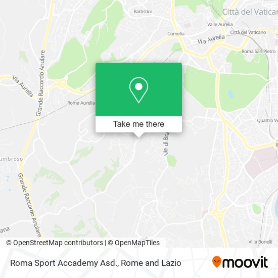 Roma Sport Accademy Asd. map