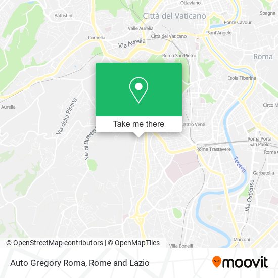 Auto Gregory Roma map