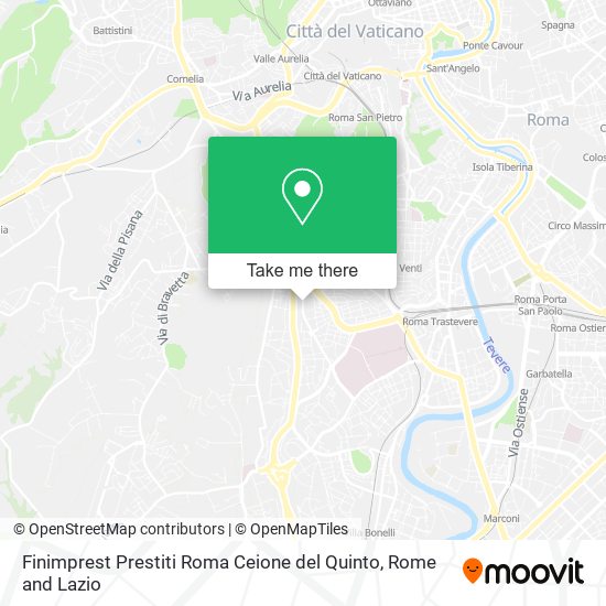 Finimprest Prestiti Roma Ceione del Quinto map