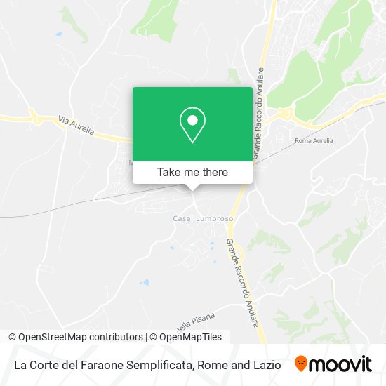 La Corte del Faraone Semplificata map