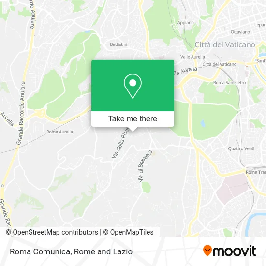 Roma Comunica map