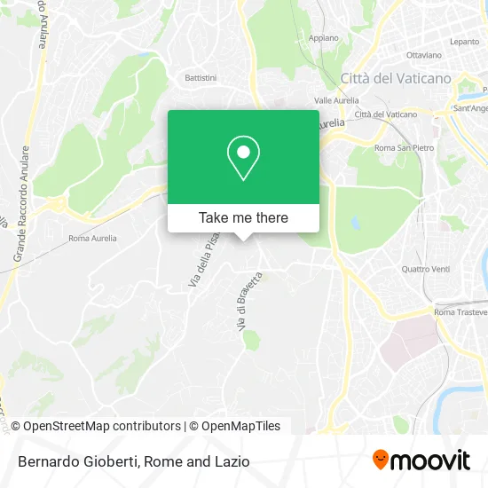 Bernardo Gioberti map