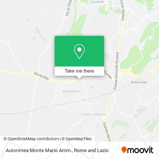 Autorimea Monte Mario Amm. map