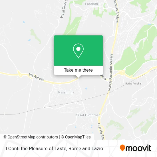 I Conti the Pleasure of Taste map