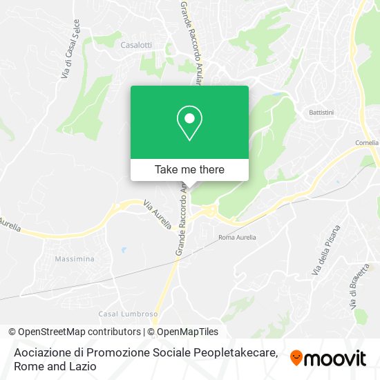 Aociazione di Promozione Sociale Peopletakecare map