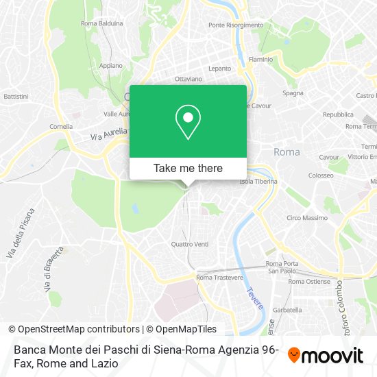 Banca Monte dei Paschi di Siena-Roma Agenzia 96-Fax map