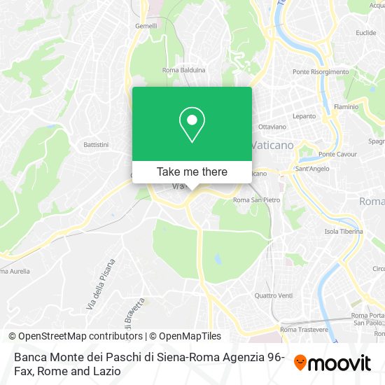 Banca Monte dei Paschi di Siena-Roma Agenzia 96-Fax map