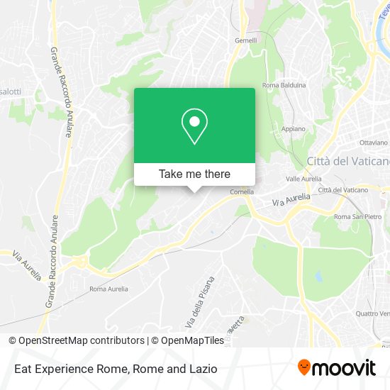 Eat Experience Rome map