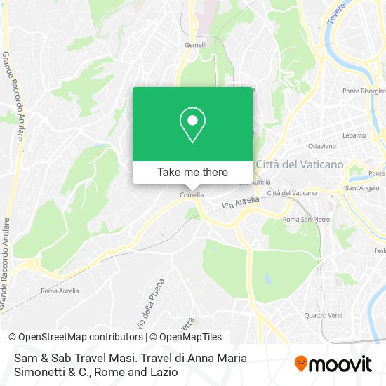 Sam & Sab Travel Masi. Travel di Anna Maria Simonetti & C. map