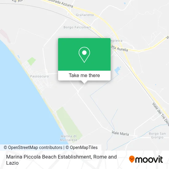 Marina Piccola Beach Establishment map